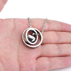 Silver Dad Urn <b>Necklace</b> <b>for</b> <b>Ashes</b> No Longer by My Side Forever in My Heart Carved Locket Cremated <b>Ashes</b> <b>Necklace</b> Custom Size - Product Image 5