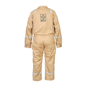 Combinaison de travail en polycoton CVC, tissu tissé teinté protecteur avec coutures en polyester - Product Image 6