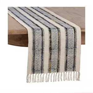 Hot Selling Customized Printed Embroidered Table Runner Pure Cotton Material with Woven Technics and Customized Label - Product Image 5