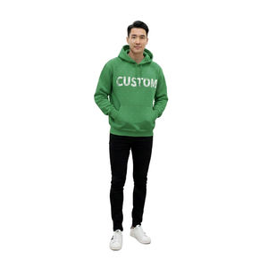 Sudadera con Capucha Holgada con Estampado de Logotipo Personalizado para Hombre, Sudadera con Capucha de Algodón Grueso Lavado al Ácido con Pedrería, Estilo Invernal - Product Image 2