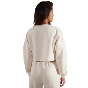 Femmes doux respirant décontracté printemps automne hiver chaud tricoté sweat-shirt court impression personnalisée avant écologique coupe-vent - Product Image 6