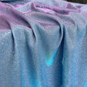 Fabbricazione di costumi da bagno Glitter blu metallizzato Strech turchia multicolore personalizzato tessuto Lurex stropicciato in poliestere lucido Spandex - Product Image 6