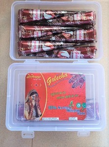 Cône au henné naturel Golecha paquet de 6 pièces | 25 g chacun | Cône au henné brun naturel - Product Image 3