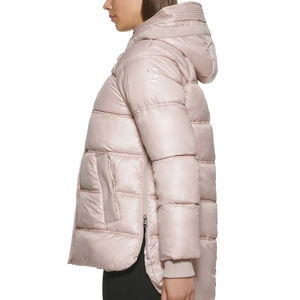 Veste d'hiver matelassée pour femme, grande taille, avec logo personnalisé, imperméable et respirante en tissu nylon, vente en gros de haute qualité - Product Image 2