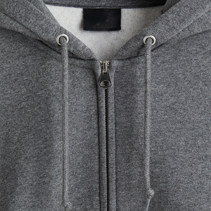 Sweat à capuche zippé pour homme en coton 100% Coupe ample avec épaules tombantes Respirant et coupe-vent - Product Image 6