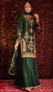Vestido de fiesta de estilo indio y paquistaní, bordado sobre KURTA, GARARA, DUPATTA, 2023 - Product Image 2