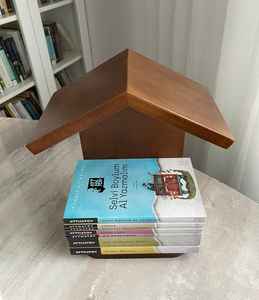 Soporte de Madera para Libros, Triangular, Marcador de Libros, Reposa Libros, Estante para Libros, Mesita de Noche - Product Image 3