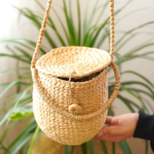 Sac tissé en jacinthe d'eau de haute qualité écologique, durable et parfait pour un usage quotidien fabriqué au Vietnam 2025 - Product Image 4