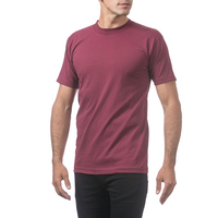 Kaos Custom Maroon Sablon Logo Kaos Pria Kerah Bulat Polos