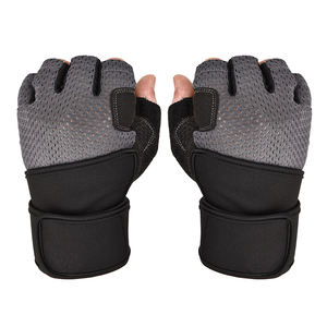 Gants de gymnastique en cuir avec logo personnalisé en gros avec support de poignet pour l'haltérophilie et le fitness - Product Image 5