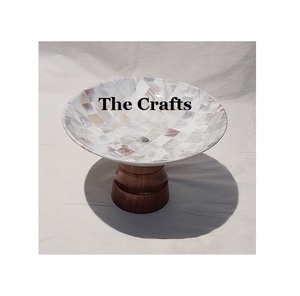 Cuenco de hierro para chocolates con soporte de madera, utensilios de cocina de forma redonda, cuenco para servir para uso de vajilla de boda - Product Image 2