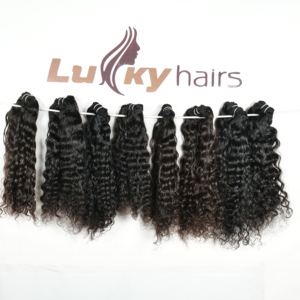 100% extensions de cheveux indiens Remy bruts non transformés à cuticules alignées meilleure qualité couleur naturelle lâche vague profonde Styles cheveux humains - Product Image 1