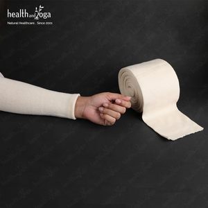 HealthAndYoga LayerGuard 4 "Rouleau de bas en coton extensible doux absorbant la sueur Bandage à manches moulées blanc - Product Image 1