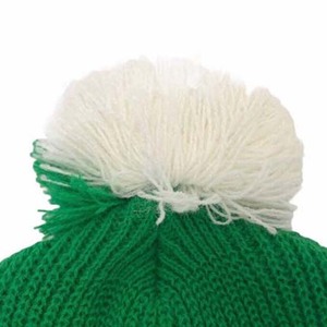 Winter Fashion jacquard <b>Hats</b> Best Quality Embroidery Printed Logo Design Unisex <b>Pom</b> Beanies Caps Cuffed Two Color Outdoor Sports - Product Image 2