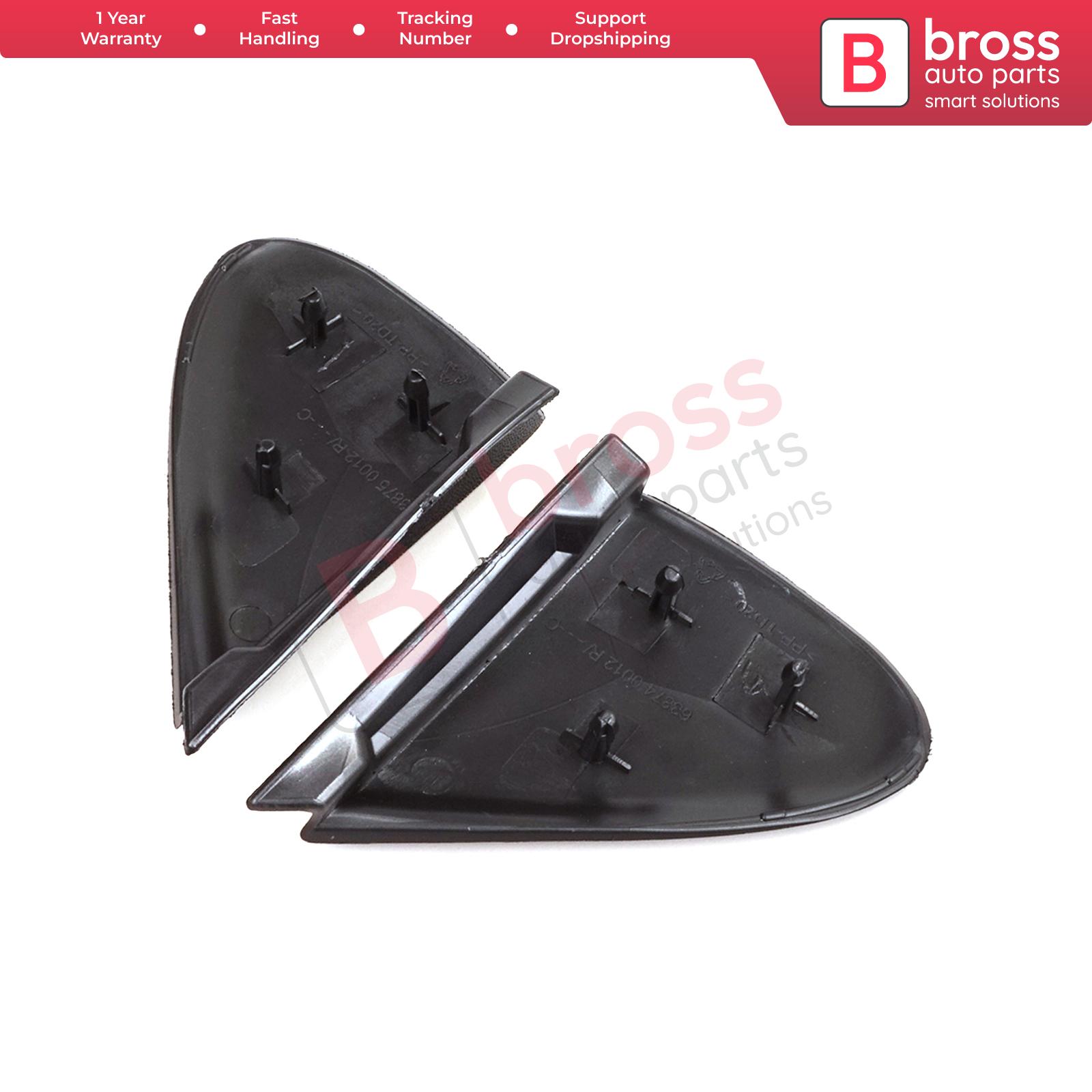 の*マ様 ルノーディーン錦　1頭　2頭　3頭入り　画像通りのすべて発送　撮影日7 BSP1133 Side View Mirror Triangle Fender Corner Trim Cover