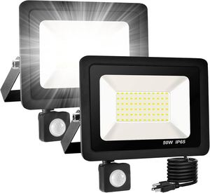 Projecteur solaire LED 5000K IP65 à commande tactile, étanche, éclairage extérieur pour jardin et cour - Product Image 2