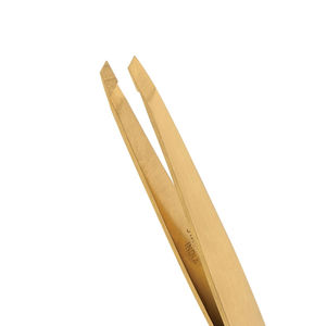 แหนบถอนคิ้วสเตนเลส75องศาสำหรับมืออาชีพปรับแต่งโลโก้ได้ - Product Image 2