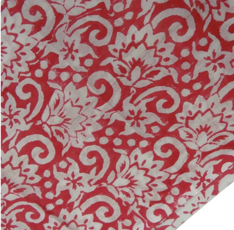 7 couleurs indien coton tissu bloc impression tissu Voile robe d'été tissu léger doux indien tissu à coudre