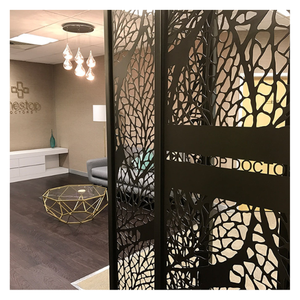 Contemporary Garden Wall <b>Screens</b> Custom CNC Laser Cut <b>Metal</b> <b>Panels</b> - Product Image 1