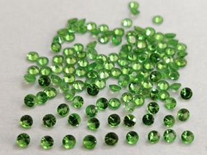 พลอยโกเมนสีเขียว Tsavorite ธรรมชาติขนาด1มม. เป็นเหลี่ยมหลวมโกเมนสีเขียว - Product Image 2