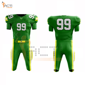 Uniformes de Fútbol Americano Personalizados para Hombre, Impresión Digital con Logotipo y Colores Personalizados, Alta Calidad, 100% Poliéster - Product Image 1