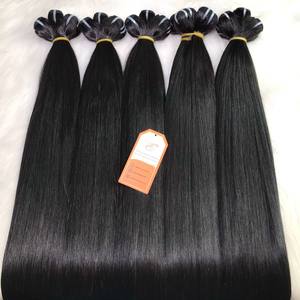 Extensiones de Cabello Virgen Vietnamita Super Double Drawn, Color Negro Natural, Cabello Humano Liso en Trama - Product Image 3