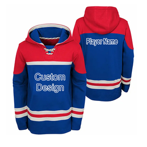 High Quality Custom Made Ice Hockey Hoodie Printed Twill Embroidery 100% Polyester Fleece Breathable Waterproof Anti-UV Quick - Product Image 5