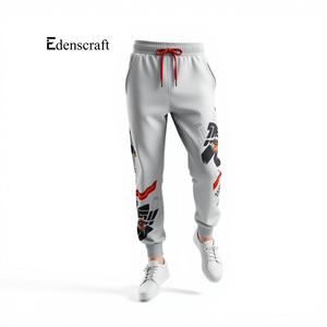 Elegantes pantalones de chándal de algodón para hombre, cómodos pantalones ligeros para correr para deportes diarios y ropa de calle informal de verano Active Mid - Product Image 3