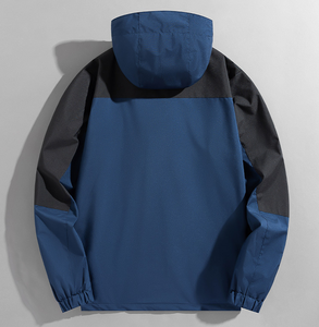 เสื้อแจ็คเก็ตกันลมผู้ชาย ปักโลโก้และออกแบบสีได้ตามต้องการ กันลม กันน้ำ ระบายอากาศได้ดี ผ้าแคนวาสคุณภาพสูง - Product Image 2