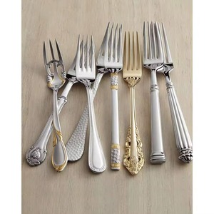 Ensemble de 8 couverts en acier inoxydable 8 poignées de conception différente, parfait pour la vaisselle, la cuisine, les couverts de qualité supérieure, nouveaux prix - Product Image 1