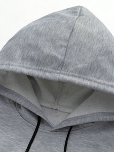 Conjunto de Sudadera con Capucha y Pantalones Deportivos para Hombre, Diseño Sólido con Estampado Digital, Transpirable, de Alta Calidad, 100% Algodón, Felpa Térmica, Personalizable, Dos Piezas - Product Image 3