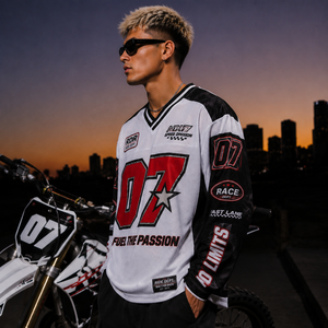 Custom Mesh Long Sleeve Football Jersey <b>Retro</b> Youth Streetwear American Football Jersey Sublimation Racing Motorcycles Shirts - Product Image 3