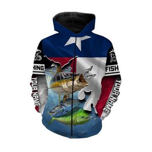 Maillot de pêche à manches longues, vente en gros, Sublimation, tournoi, unisexe, sweat à capuche de pêche à séchage rapide, chemises de Performance de pêche - Product Image 5
