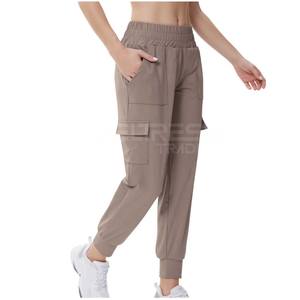 2025 Women's Winter Cargo Pants Baggy Joggers with Quick Dry Canvas Material Mid Waist Casual for Activities Cargo Jogger - Product Image 1