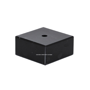 Best Price Handmade Polished Indian Marble Black Stone Square Antique Imitation Decorative <b>Trophy</b> <b>Base</b> Stand for Home Decoration - Product Image 1