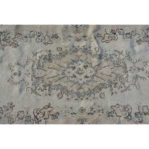 Tapis Vintage Turc Beige Marron 3.6 X 6.7ft Laine Écologique Traditionnel Grande Surface Abstraite Patchwork Rectangle Design Latex - Product Image 5