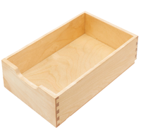 Boîte de rangement moderne en bois massif et contreplaqué, écologique, pour cuisine et salle de bain, pour vêtements, aliments, usage domestique