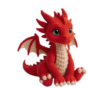 Juego de Juguetes de Ganchillo de Lana para Tejer Dragones de Cuatro Colores, Hechos a Mano, Antiestrés, DIY, Superventas Transfronterizo - Product Image 3
