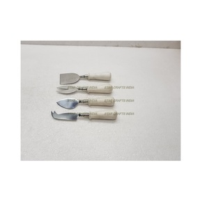 Juego de cubiertos con mango de resina para servidor de Pizza y queso, cucharas con mango de resina hechas a mano, juego de cuchillos y tenedores - Product Image 1