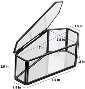 Cosmetic <b>Jewelry</b> <b>Storage</b> Organizer Metal Decor Glass Coffin Shaped Packaging Box Big Luxury Coffin Bracelet Trinket <b>Jewelry</b> - Product Image 4