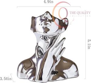 Jarrón Decorativo de Metal Contemporáneo con Material Duradero y Aspecto Refinado, Ideal para Interiores Modernos de Hogar y Oficina - Product Image 5