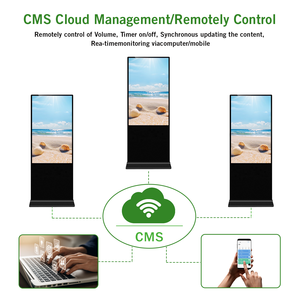 맞춤형 실내 LCD 패널 스크린 바닥 설치형 전자 간판 (공항용, 4K 해상도, CE FCC 인증) - Product Image 5