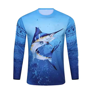 Camisa de pesca con protección UV de talla grande y etiqueta privada personalizada transpirable de secado rápido manga larga que absorbe la humedad 50 - Product Image 4