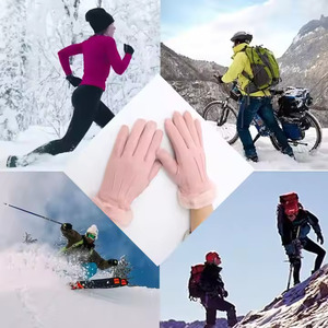 Guantes para exteriores de estilo de moda de invierno personalizados Guantes de moda de cuero cálido de dedo completo guantes de vestir para mujer - Product Image 4