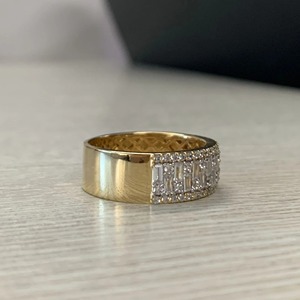 แหวนใส่ชั่วนิรันดร์ของผู้หญิง14K & 18K แหวนเพชรเม็ดเดี่ยวสีทองสำหรับงานหมั้นและงานแต่งงานเครื่องประดับเพชรที่ปลูกในห้องปฏิบัติการ - Product Image 5