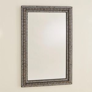 Marco de espejo con diseño moderno de incrustaciones de hueso de tendencia para pared de baño, pared del hogar, restaurantes, marco decorativo con incrustaciones de hueso - Product Image 4