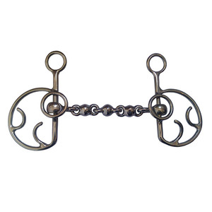 Freno de Acero Inoxidable Tipo Mariposa Inglesa para Caballo con Empaque Personalizado y MOQ Bajo - Product Image 1