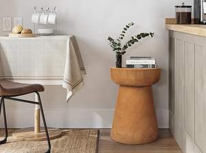 Table d'appoint en bois massif 15 \ "Mobilier d'extérieur pour salon - Product Image 2