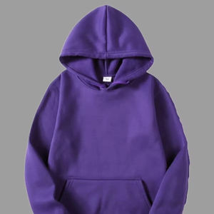 <b>Men's</b> <b>Hoodies</b> High Quality Wholesale Fashion Heavy Weight Thick Warm Cotton <b>Purple</b> Unisex Embroidery Casual Hooded Heavyweight - Product Image 1