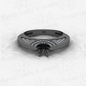 Nouveauté : Bague en argent sterling 925 avec un ensemble de tulipes, solitaire, semi-montée, vide, idéale pour les travaux avec des cendres, de la résine ou du lait maternel - Product Image 3